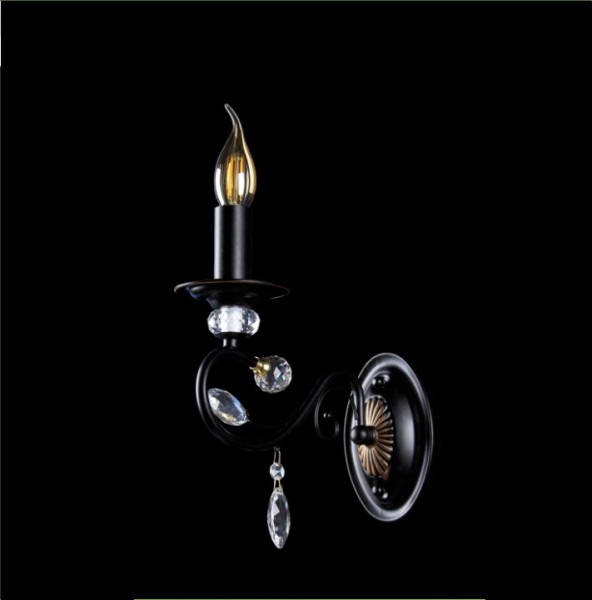 

Бра свеча Ray B29915/1W (BK+GD) (LI222618)