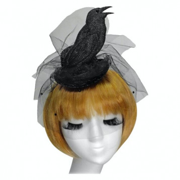 

Шляпка Чёрная ворона Halloween 18-983BLK