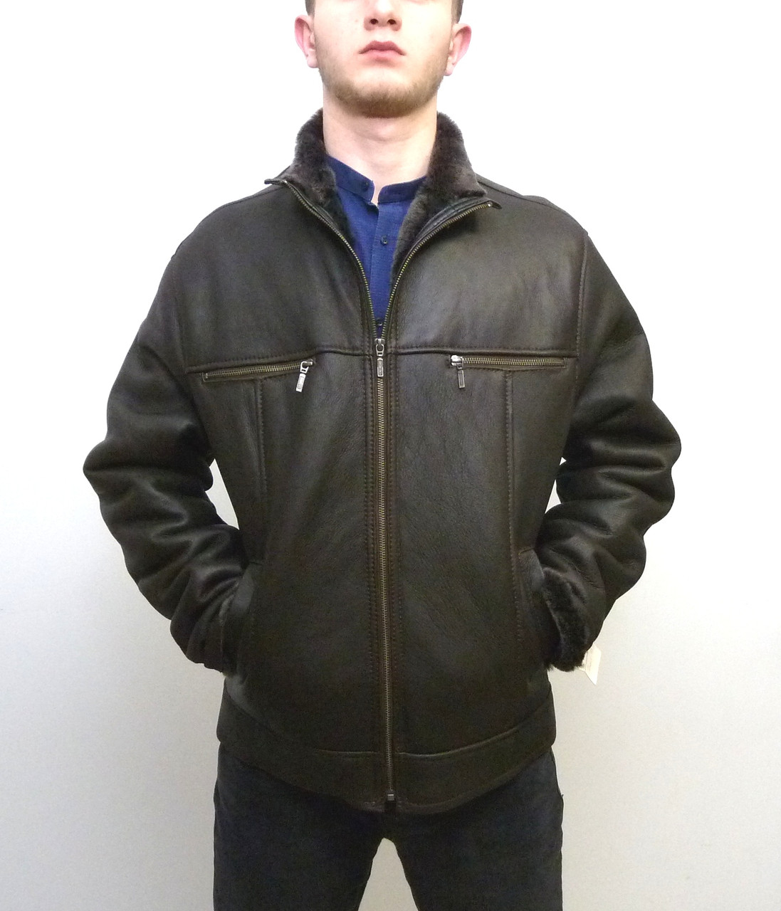 

Мужская дубленка Eleganza модель JEANS размер L, коричневый