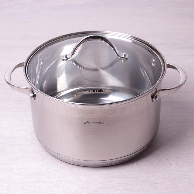 

Кастрюля Kamille V:6,5л. 24*14,5см