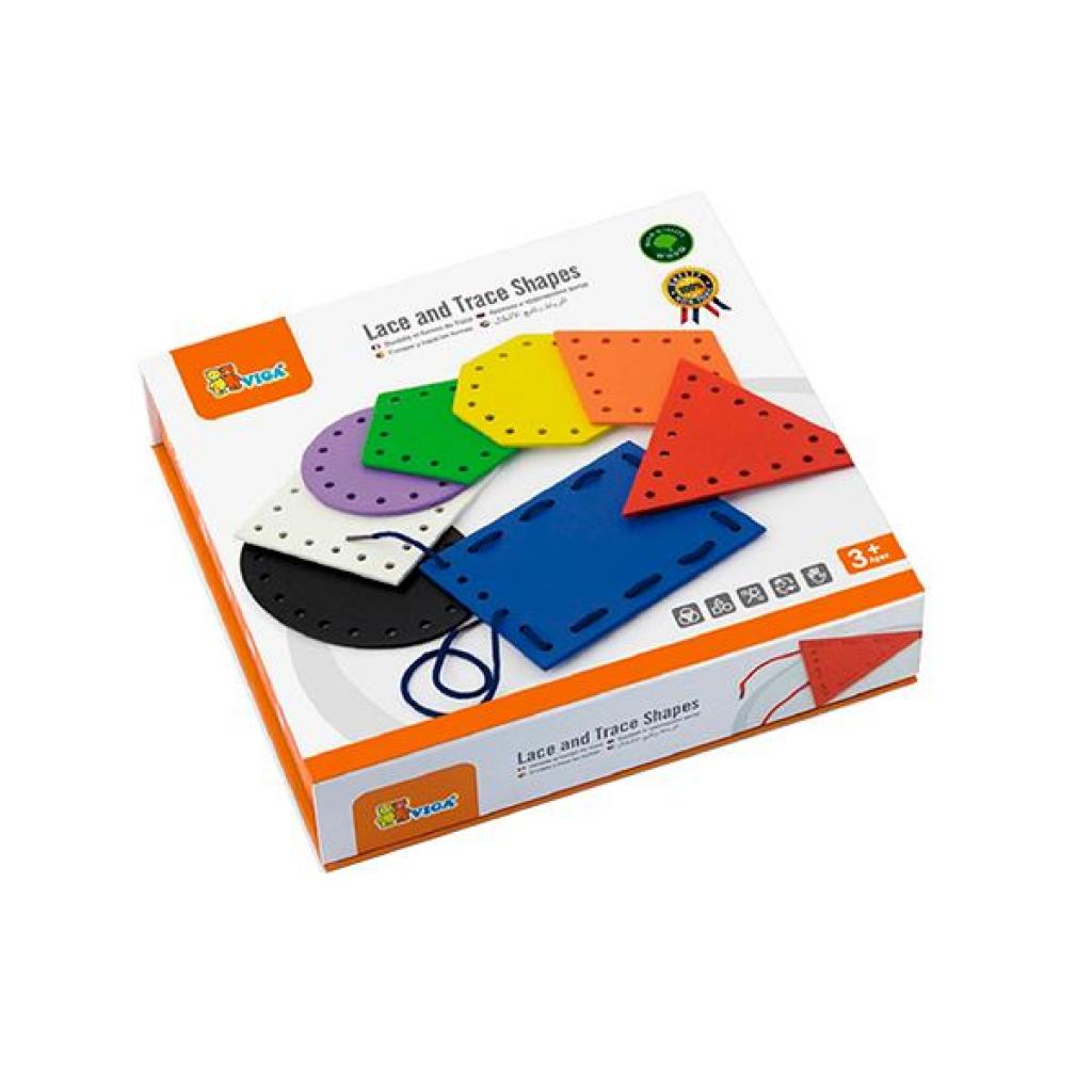 

Развивающая игрушка Viga Toys Шнуровка Формы (50538)