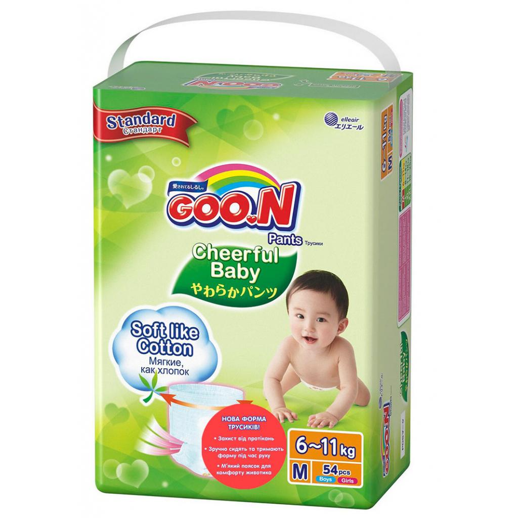 

Подгузник GOO.N Cheerful Baby M 6-11 кг унисекс 54 шт (843284)