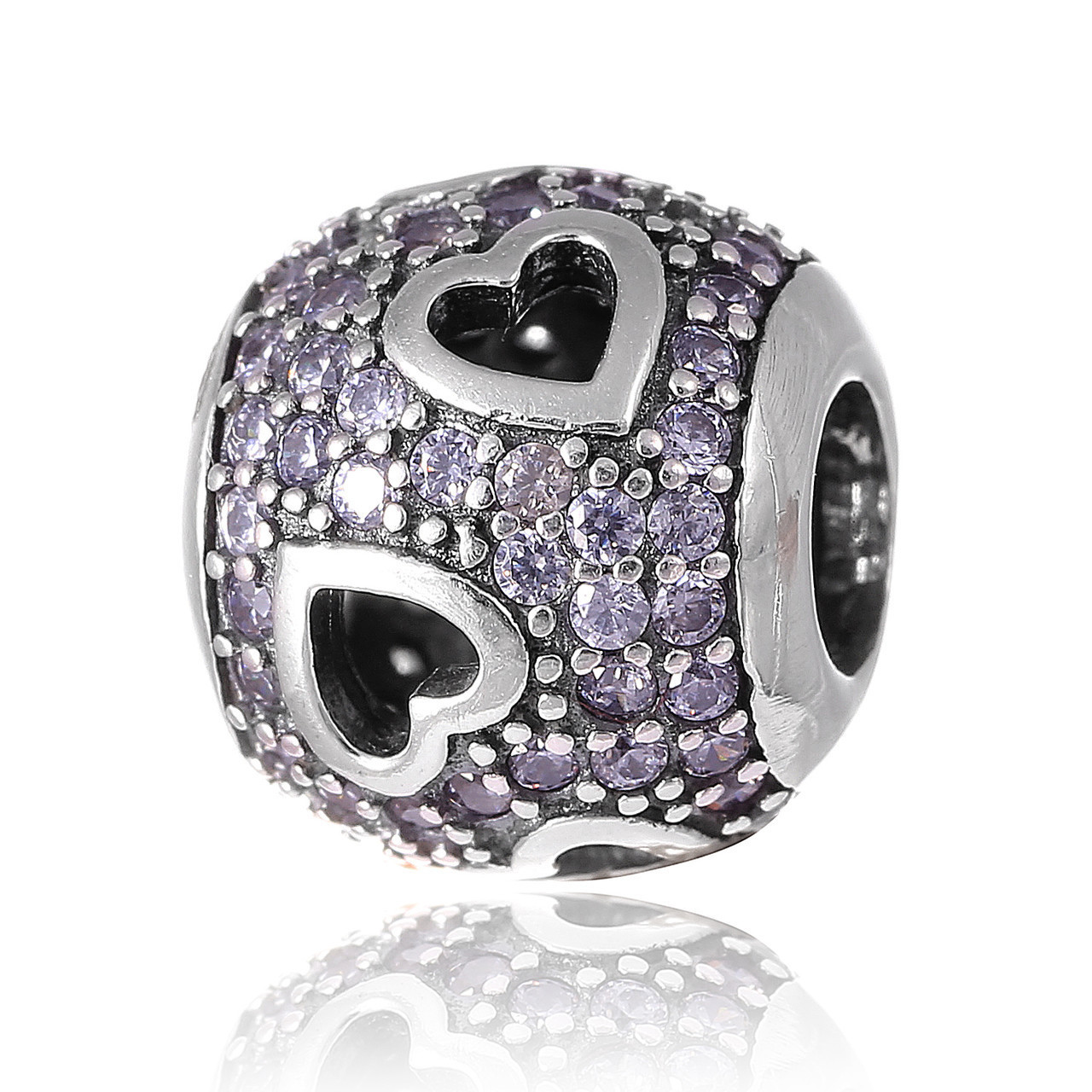 

Серебряный шарм - бусина Silvex 925 "Трепет сердец 3.0" П5ФА/753