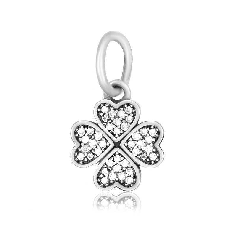 

Серебряный шарм - бусина Silvex 925 "Клевер 5.0" П5Ф/7039