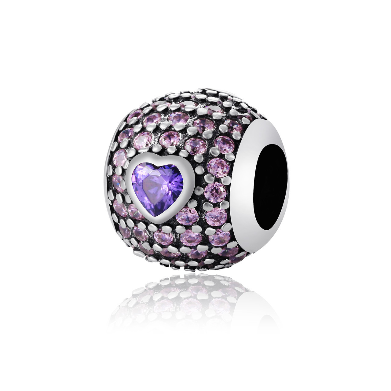 

Серебряный шарм - бусина Silvex 925 "Волшебное сердце" П5ФРА/7009