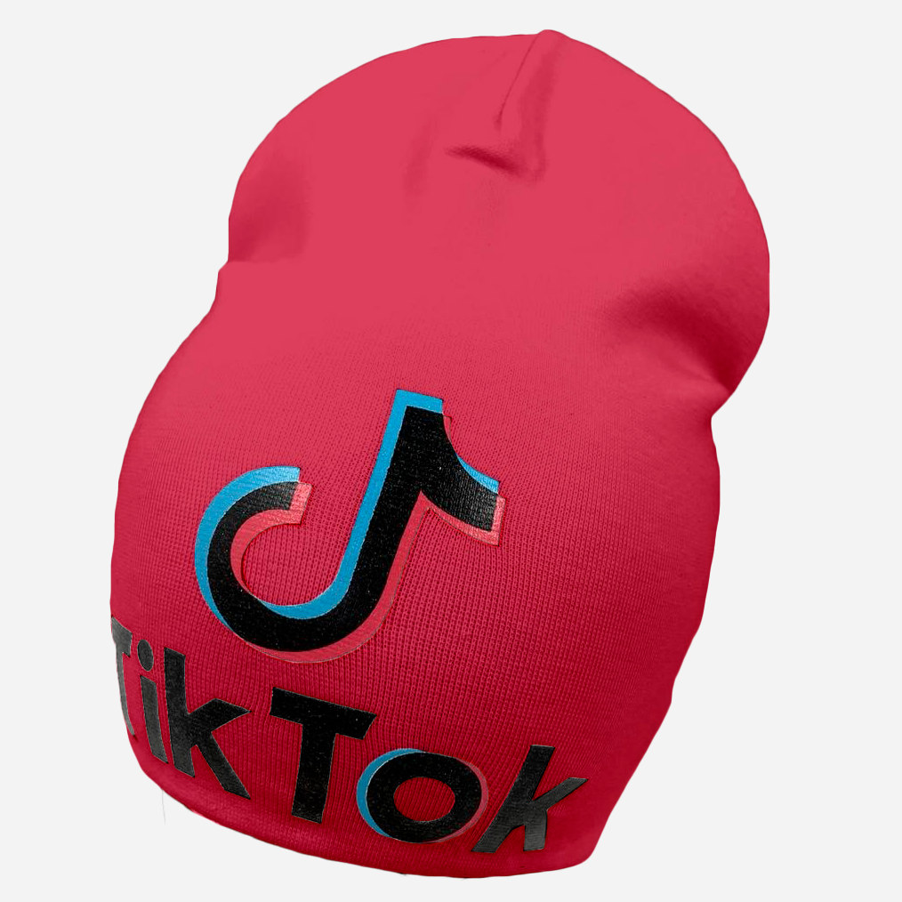 

Демисезонная шапка Sample Tik Tok(Д2102) 50-54 Малиновая