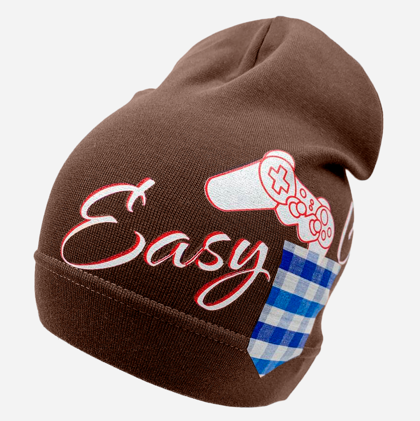 

Демисезонная шапка Sample Easy games(М2023) 46-54 Коричневая