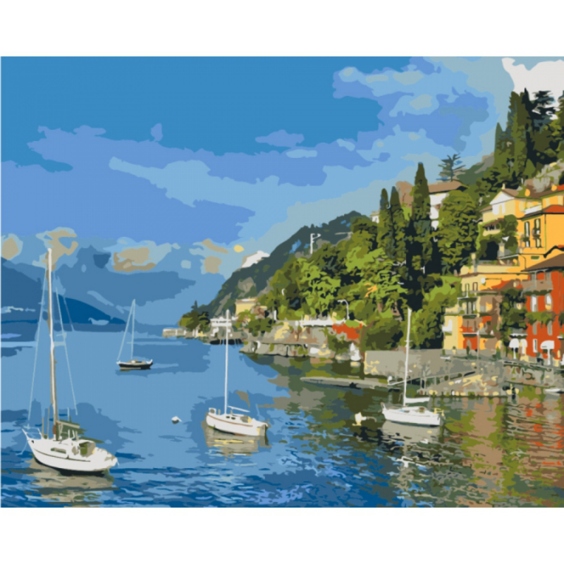 

Картина по номерам рисование Идейка Прибрежный отдых Az-268610 40х50 см набор для росписи по цифрам, краски, кисти, холст