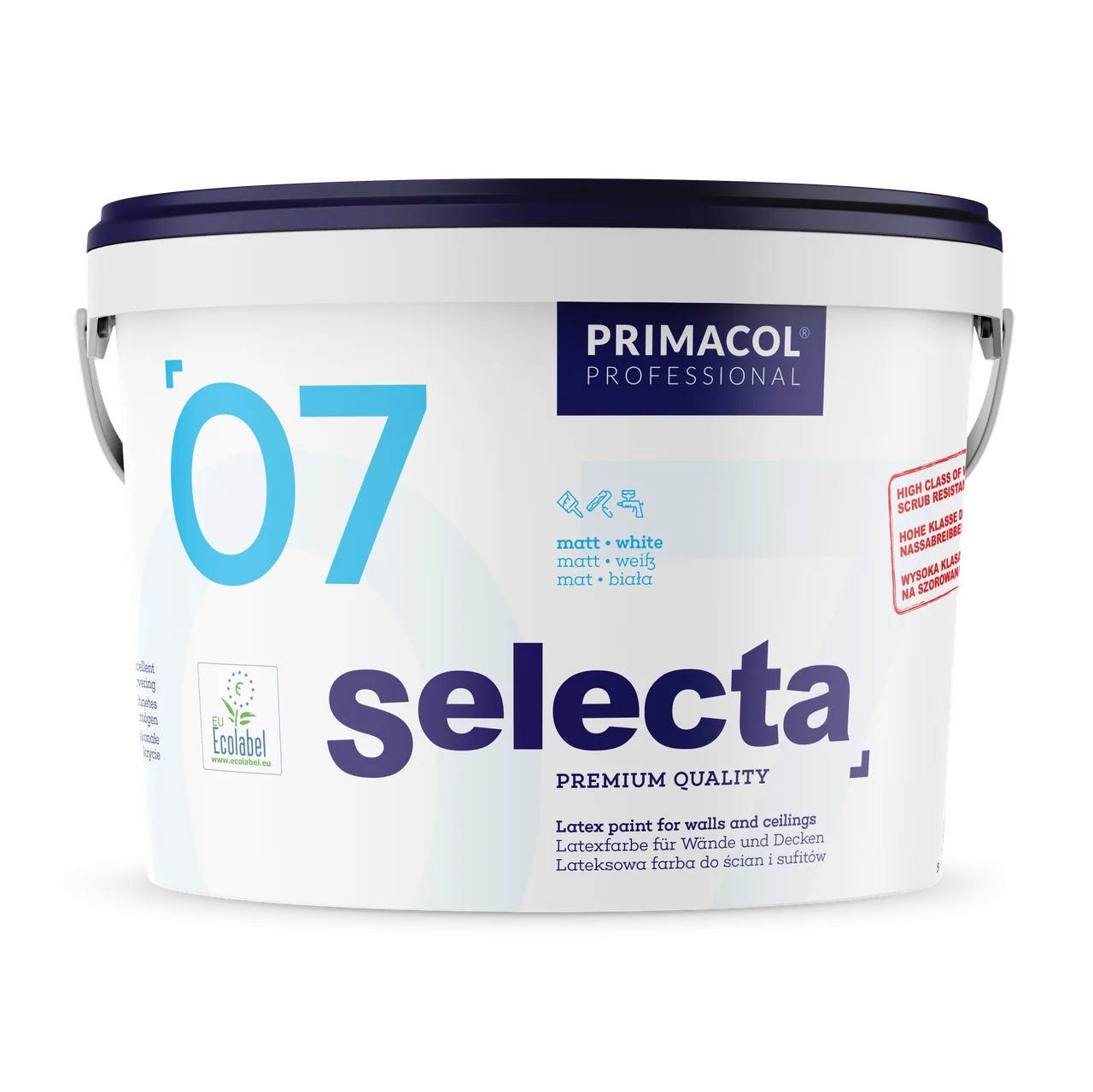 

Краска интерьерная латексная Primacol Professional Selecta 7 матовая 5л