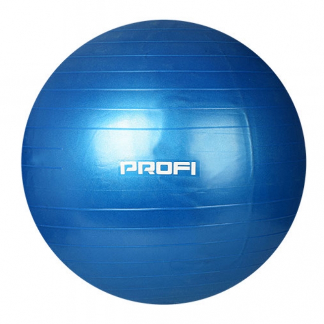 

Фитбол (Мяч для фитнеса) c насосом Profiball 75 см синий(MS 1541) IGROK