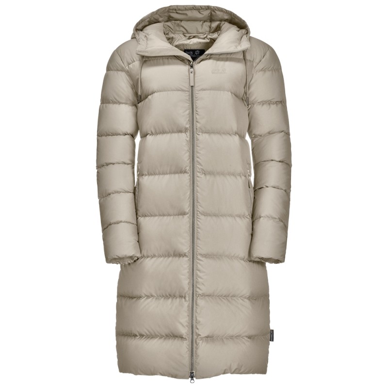 

Куртка пуховая женская Jack Wolfskin серая 1204131-6260 (L)