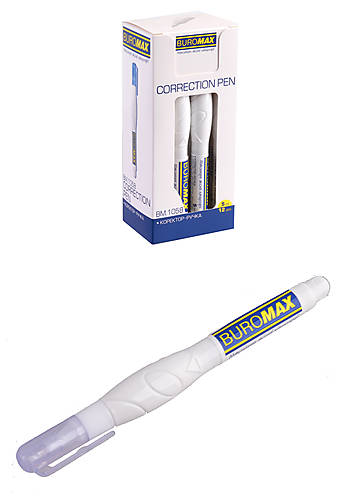 

Корректор-ручка 5 мл, металлический наконечник (12 шт в упаковке) Buromax (BM.1058)