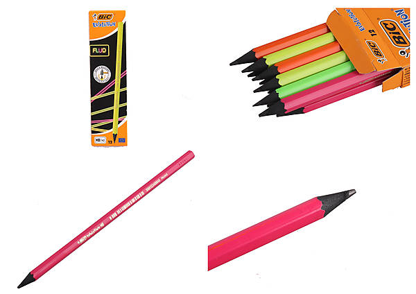 

Карандаш чернографитный Evolution Fluo НВ 2 мм (12 штук) BiC (bc940757)