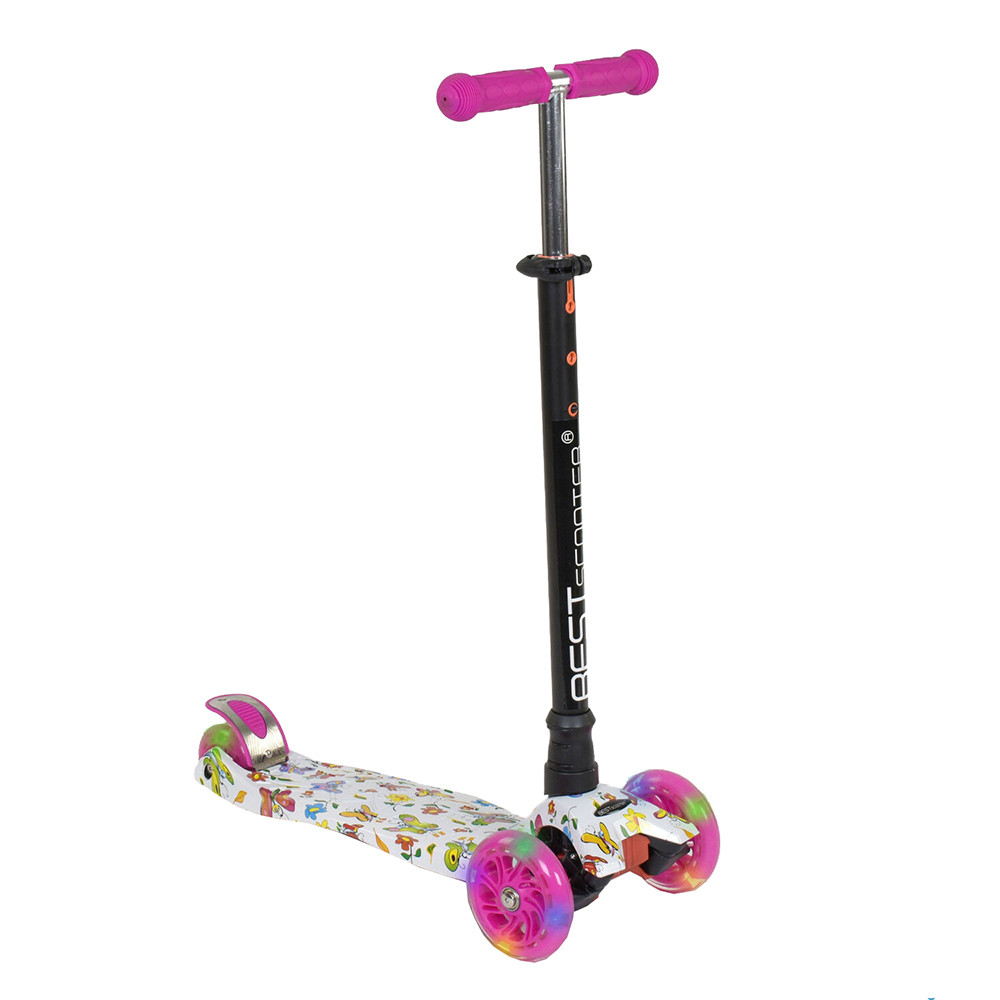 

Самокат детский MAXI Best Scooter А 24652/779-1396 с подсветкой розовый