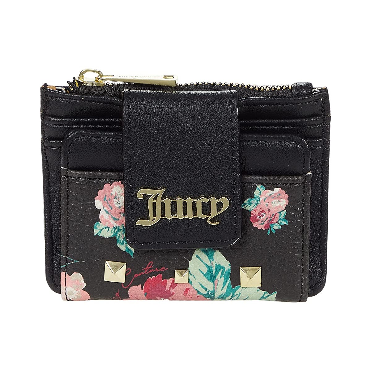 

Кошелек Juicy Couture All Out Of Love Tab Card Case Black Rose, Универсальный