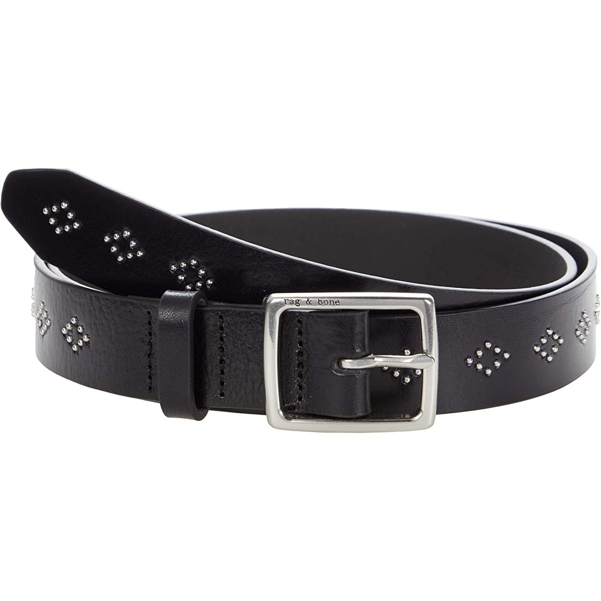 

Ремень rag bone Boyfriend Belt Black Diamond, L (48)