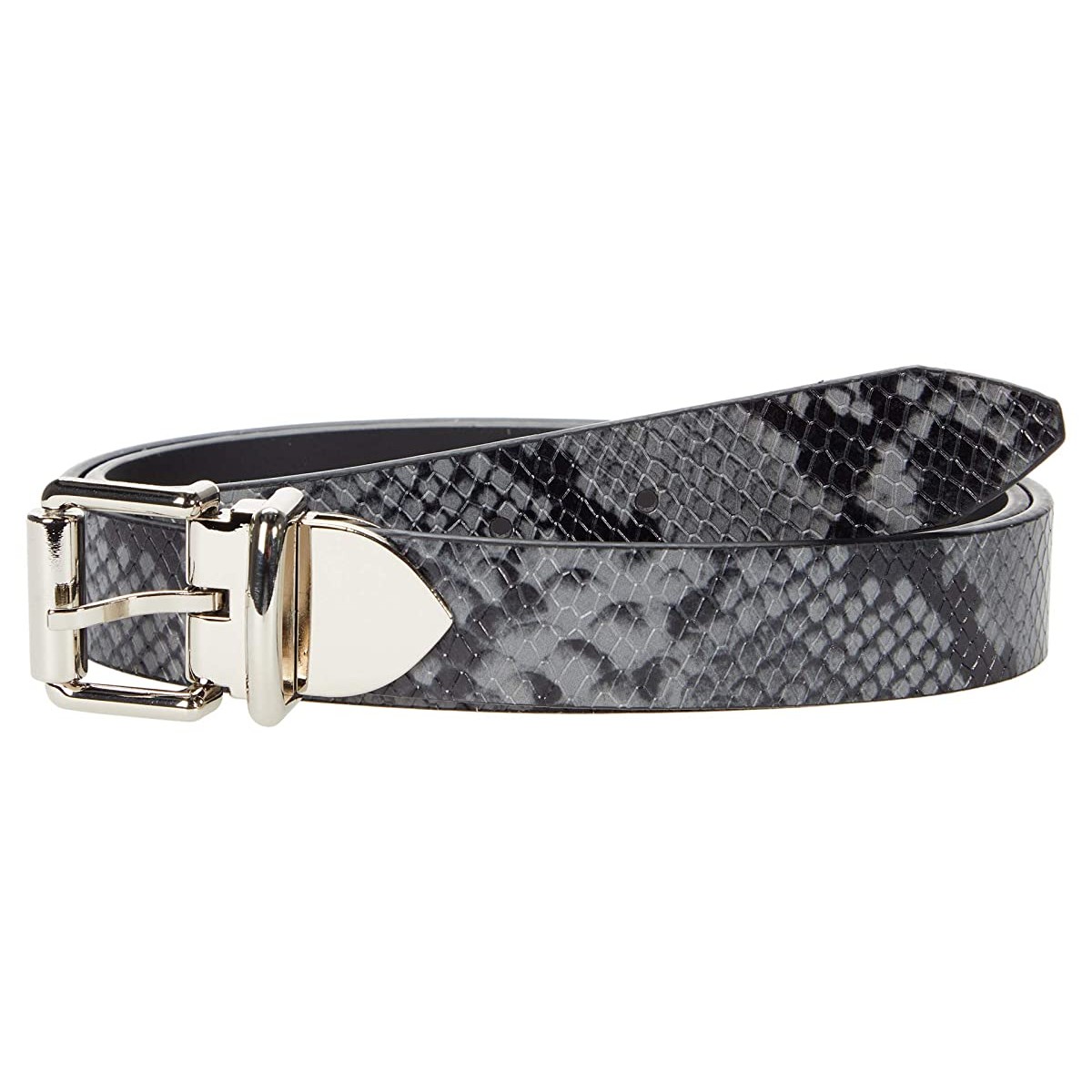 

Ремень Rebecca Minkoff 30 mm Reversible Snake Belt Steel, L (48)