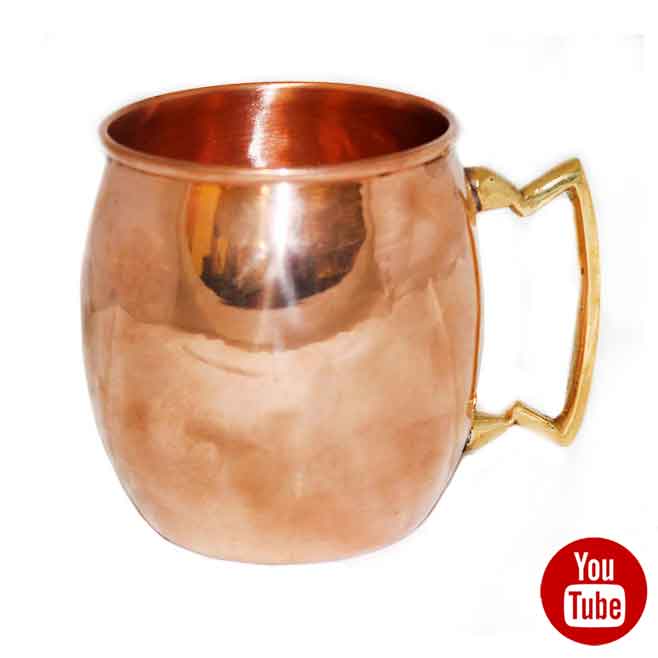 

Кружка из меди с латунной ручкой Индия арт 19068s