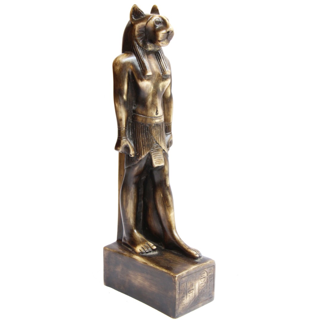 

A-1 Статуэтка египетской кошки кость арт 23192