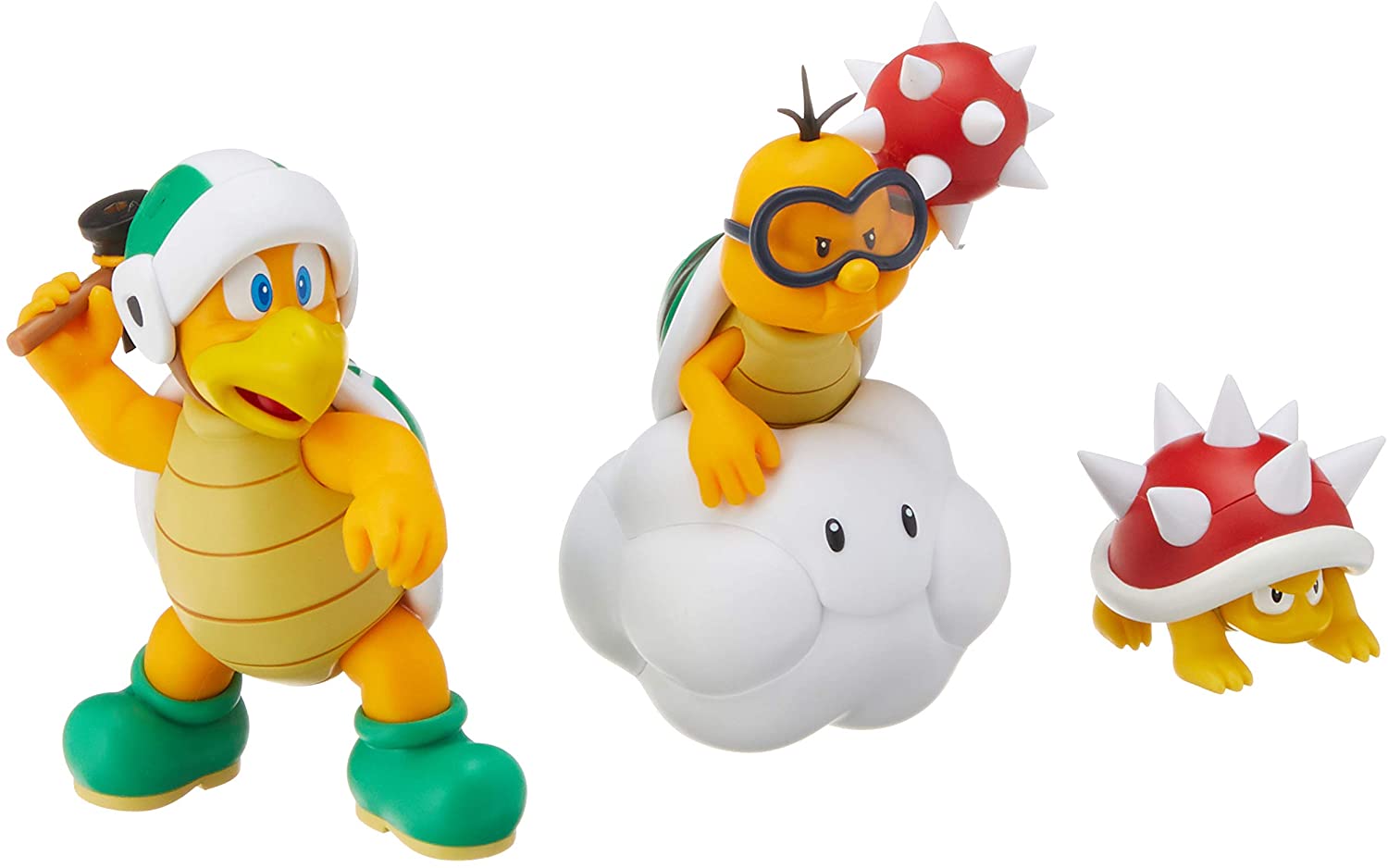 

Игровой набор Super Mario Brothers SHFiguarts E Хаммер Бро, Спайни и Лакиту 4-9,5 см ПВХ