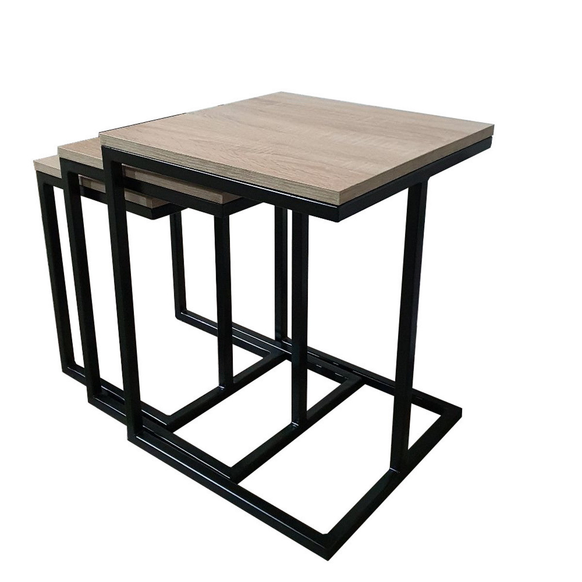 

Комплект журнальных столиков GoodsMetall в стиле Лофт 500х400х400 ЖС182