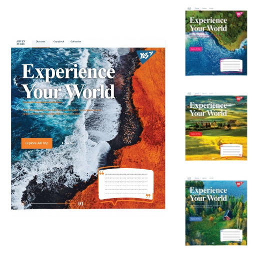 

Набор тетрадей 24 кл.Experience your world, цена за уп. 20шт(765529)