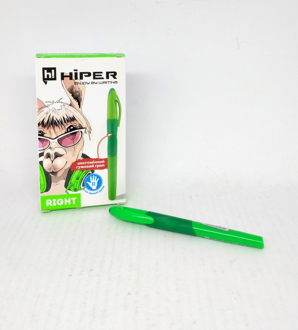 

Ручка маслянная Hiper тренажер для правши, 0.7мм, синяя,12шт(HO-251R)