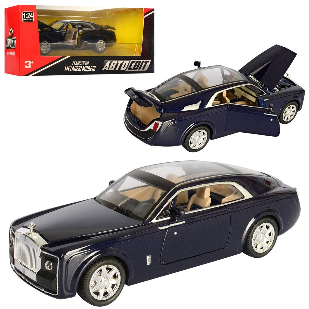 

Металлическая коллекционная машинка инерционная AS-2295 АвтоСвіт 1:24, 20 см открываются двери