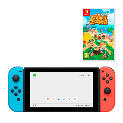 

Набор Консоль Nintendo Switch HAC-001(-01) Blue Red 32GB Новое + Гра Animal Crossing: New Horizons Русская Озвучка Nintendo Switch Новое