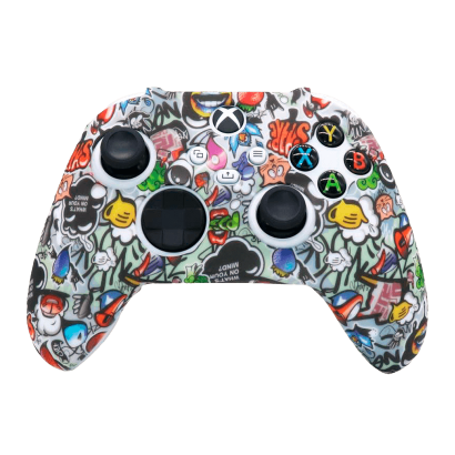

Чехол Силиконовый RMC Xbox Series White Stickers Новое