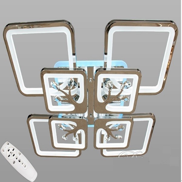 

Люстра LED DIASHA 165W срібляста 8157/4+4HR