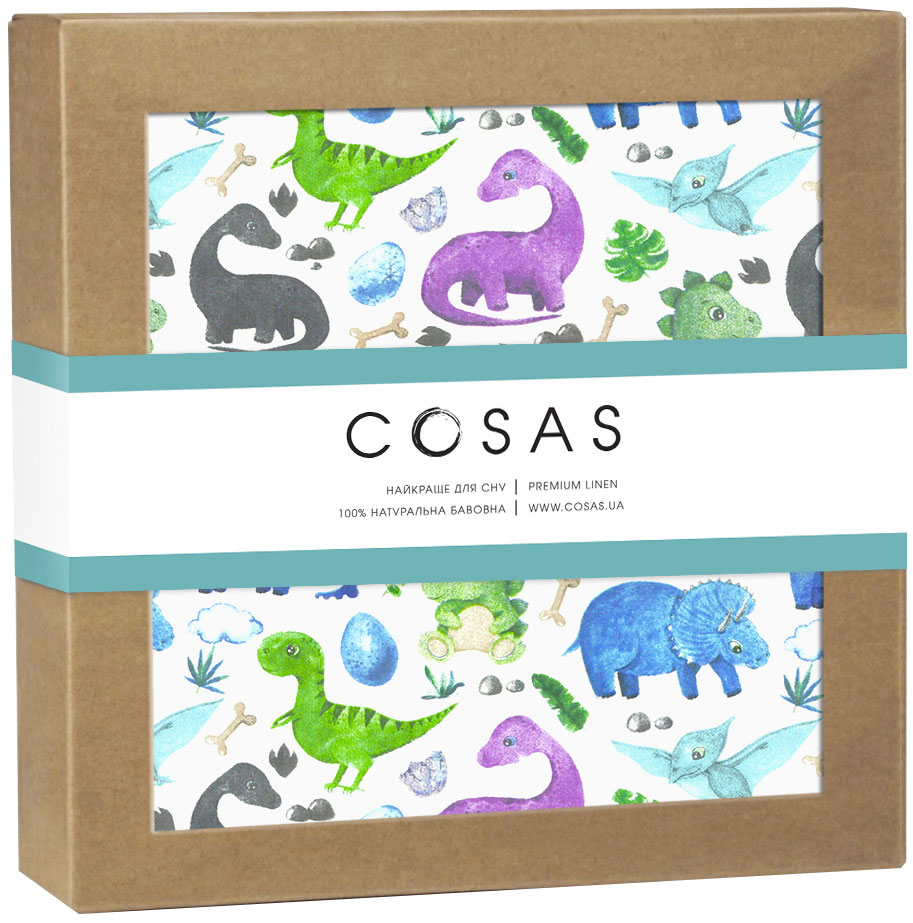 

Наматрасник непромокаемый Cosas Water Sheet Dino Color 70х120