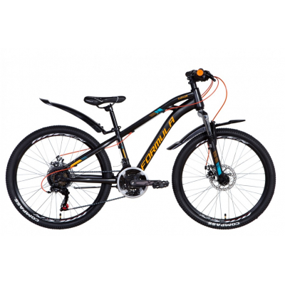 

Велосипед Formula 24" DAKAR AM DD рама-13" 2021 Black/Orange (OPS-FR-24-261)