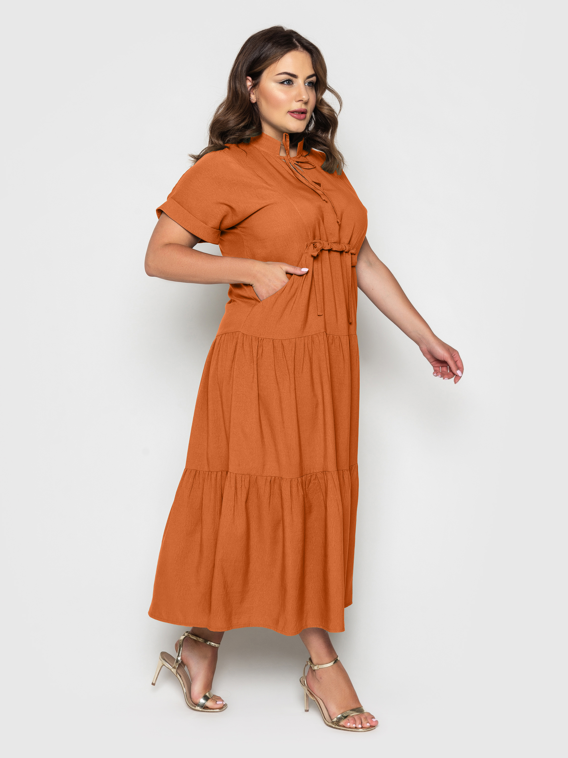

Платье "Пилея" (коричневый) 50 (XL)