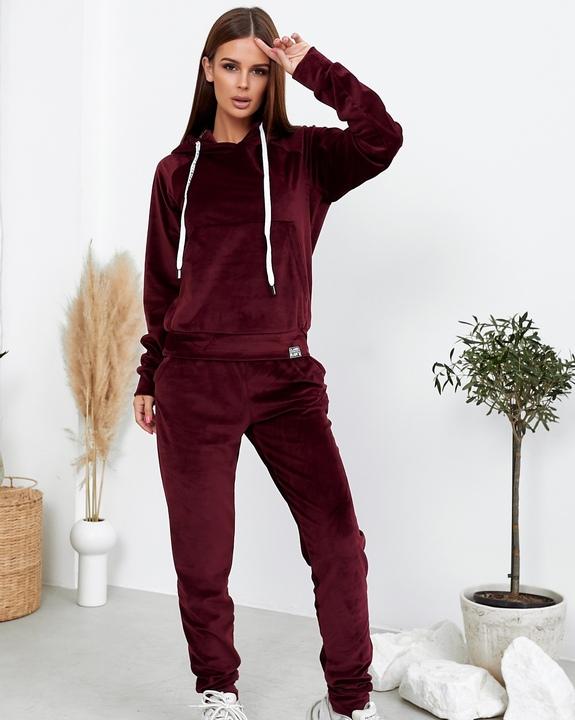 

Спортивный костюм G&M k-84343 46-48 Размер цвет бордовый