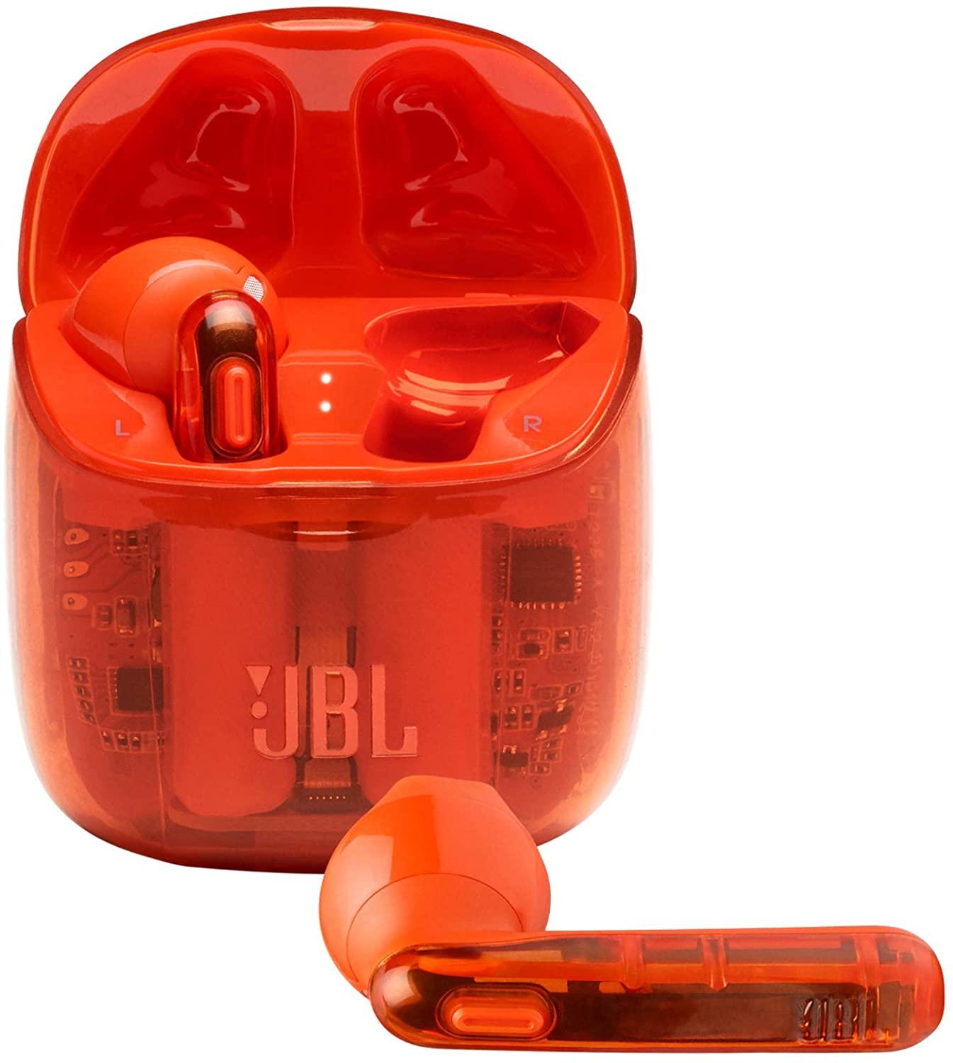 

Блютуз-гарнитура JBL Bluetooth-гарнитура Tune 225TWS Ghost Orange (JBLT225TWSGHOSTORG)