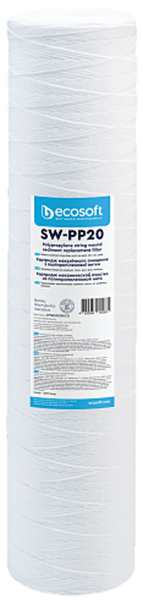 

Картридж из полипропиленовой нити Ecosoft CPN452020ECO 4.5" х 20" 20 МКМ