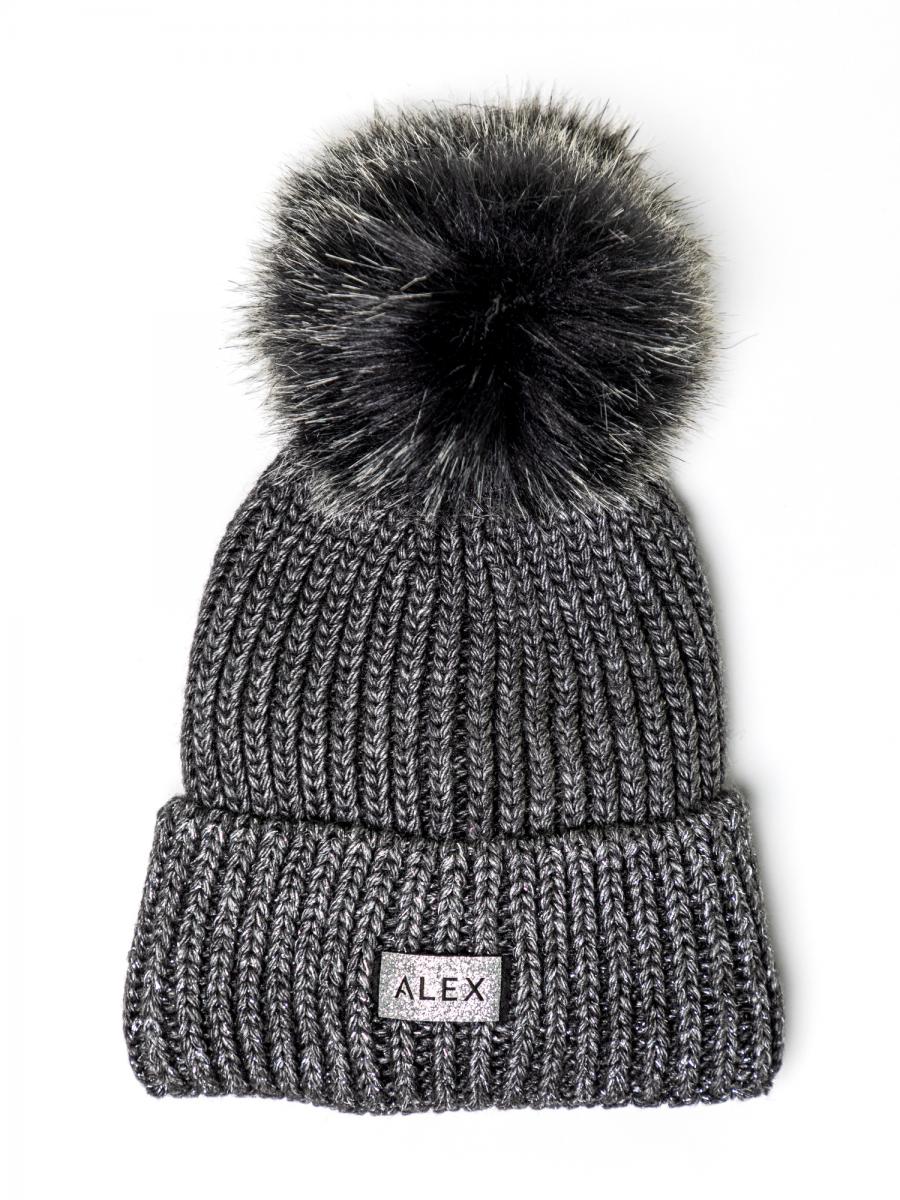

Дитяча зимова шапка Моллі Асфальт 46-50 см. Alex