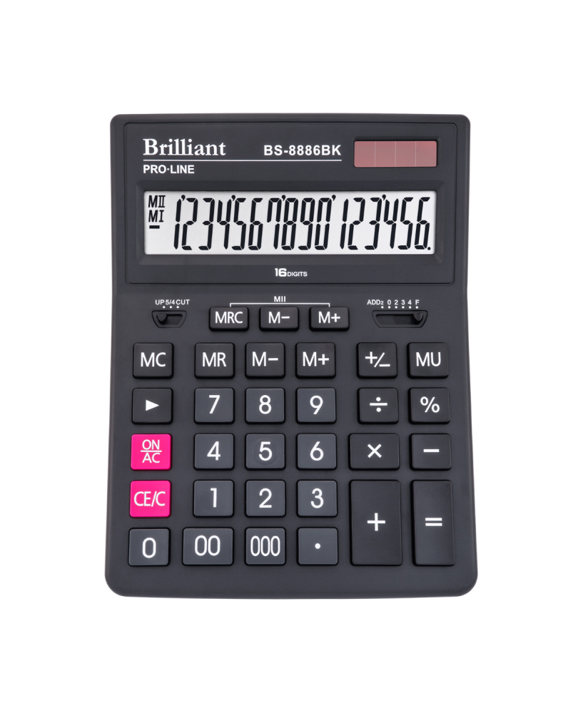 

Калькулятор настольный Billiant 16 розрядов (bs-8886bk)