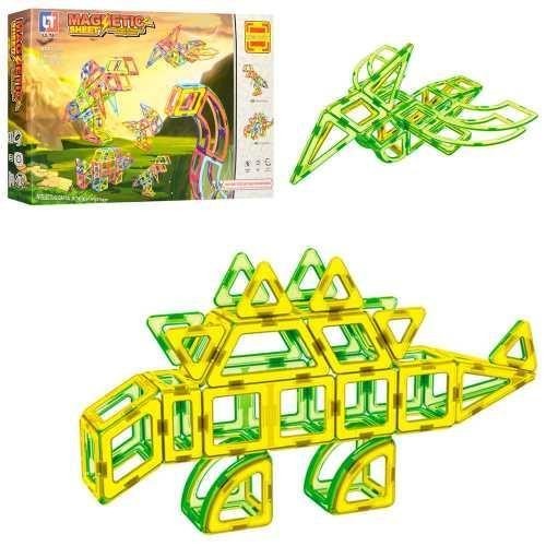 

Магнітний конструктор Limo Toy 2004 Magnetic Динозаври , 106 дет