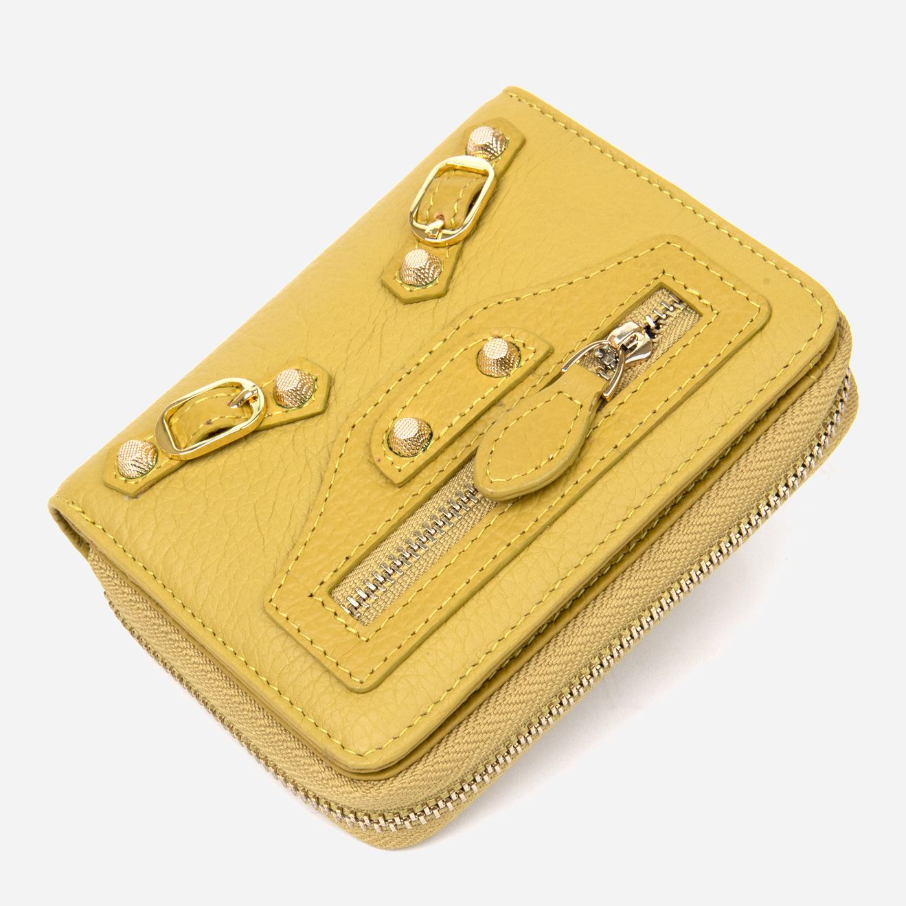 

Женский кошелек кожаный Guxilai leather-19397 Оливковый