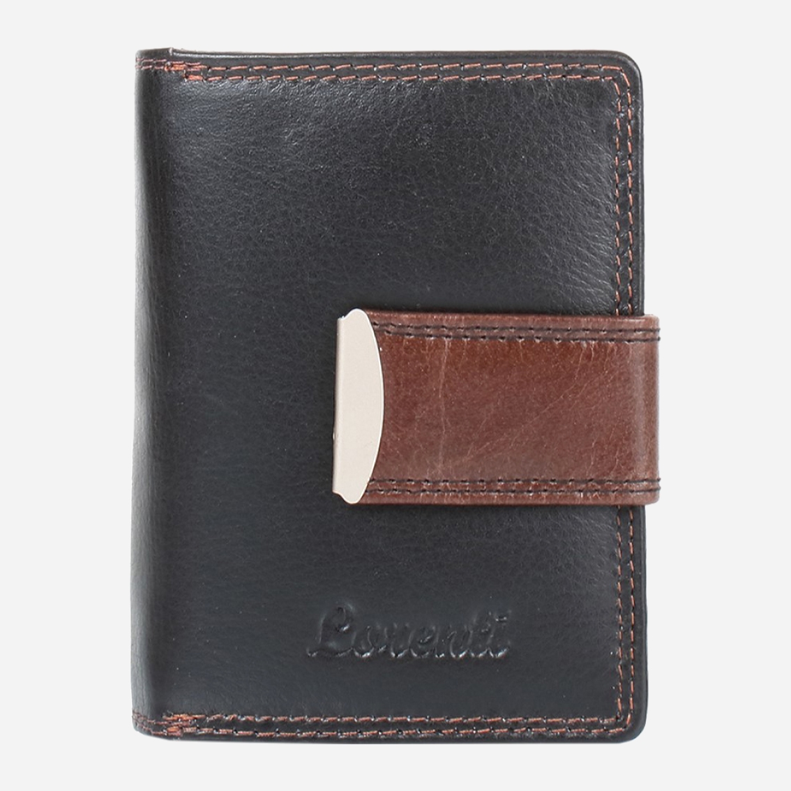 

Кошелек из натуральной кожи Lorenti DNKLT-02-BCF-brown Черный