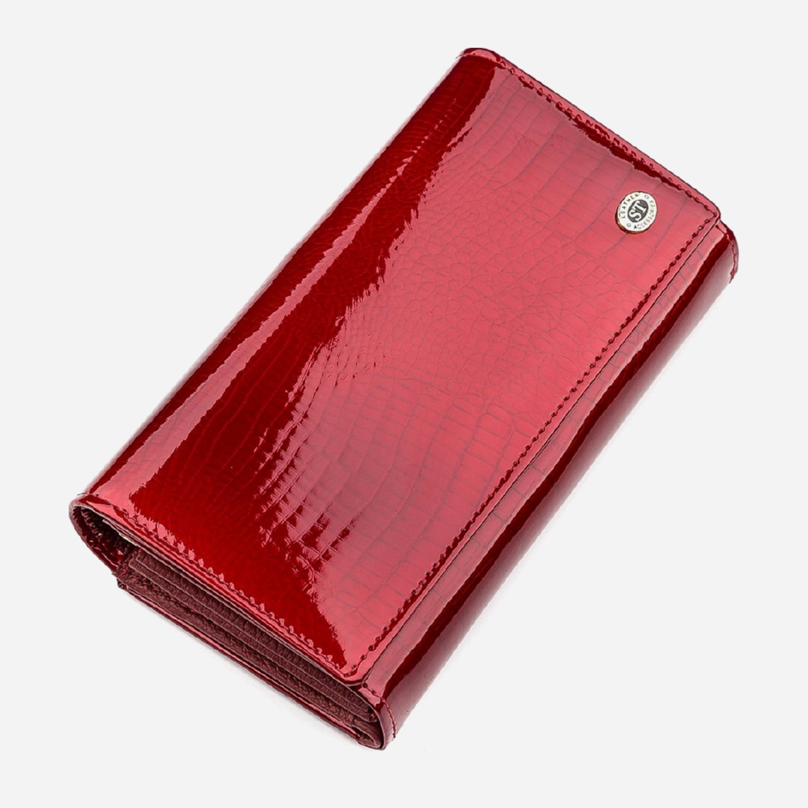 Акция на Гаманець ST Leather Accessories 18430 Червоний от Rozetka