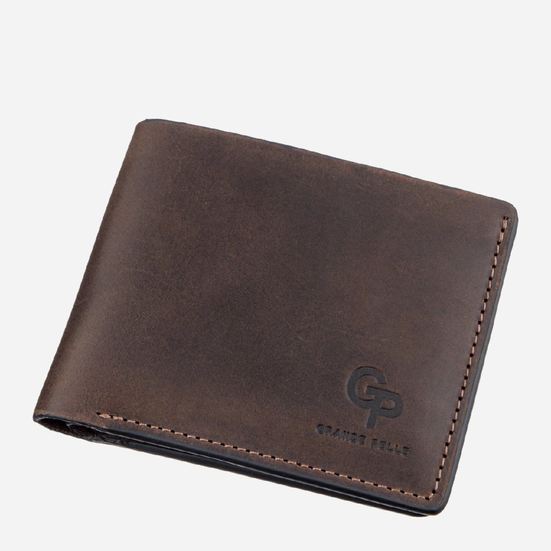 

Кожаный мужской кошелек Grande Pelle leather-11208 Коричневый