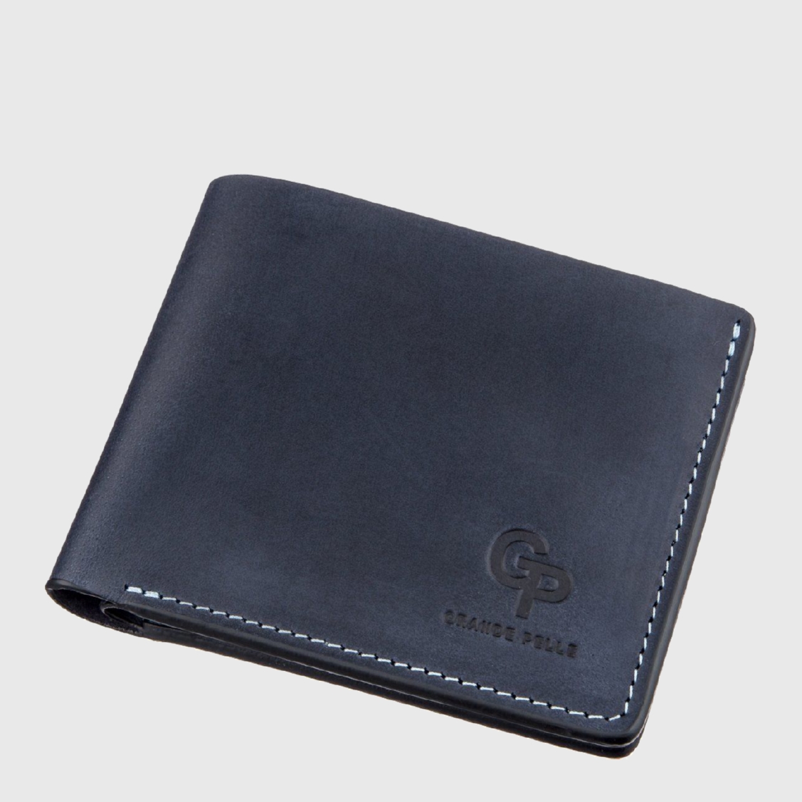 

Кожаный мужской кошелек Grande Pelle leather-11210 Синий