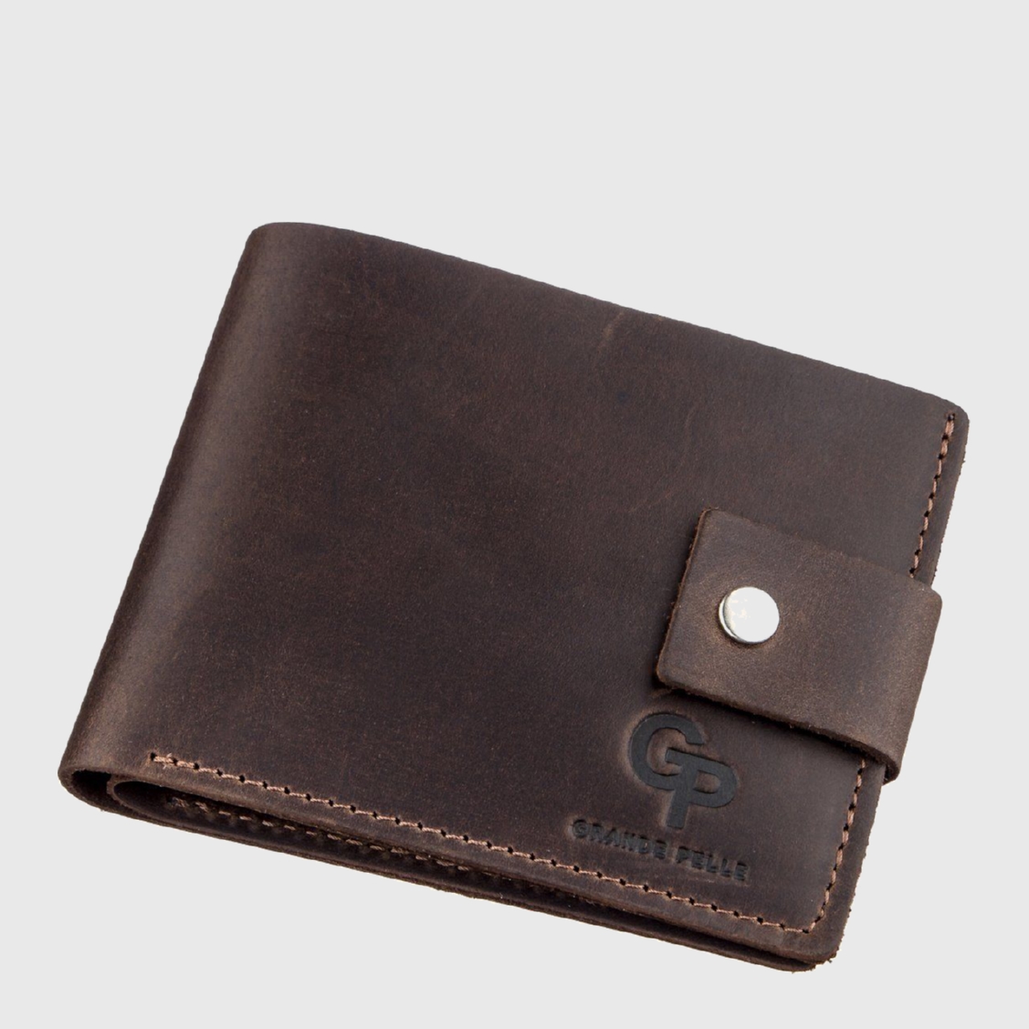 

Кожаный мужской кошелек Grande Pelle leather-11229 Коричневый