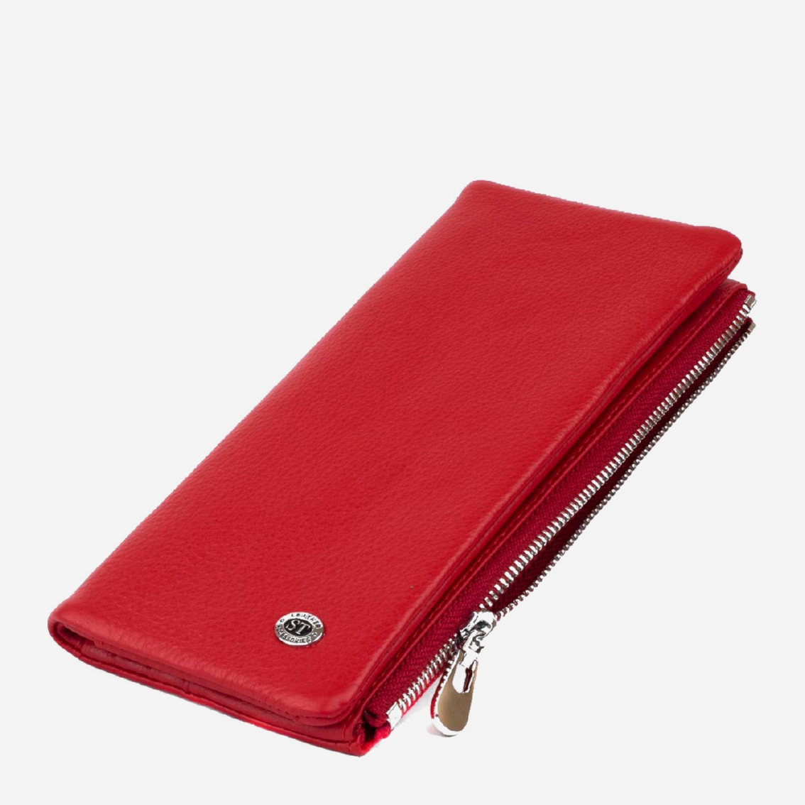 Акція на Шкіряний гаманець ST Leather Accessories 19202 Червоний від Rozetka