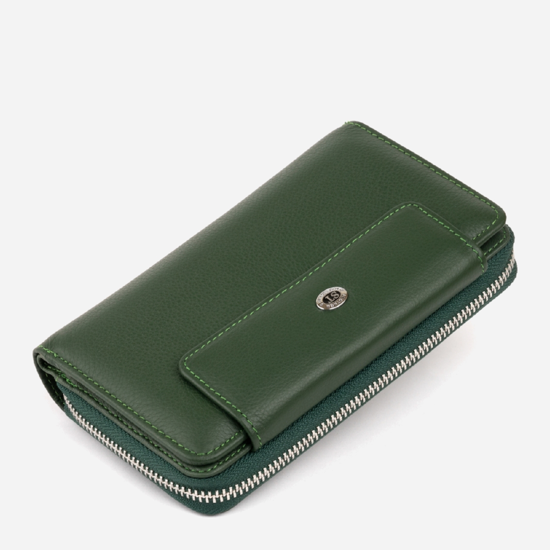 

Женский кошелек кожаный ST Leather Accessories 19342 Зеленый