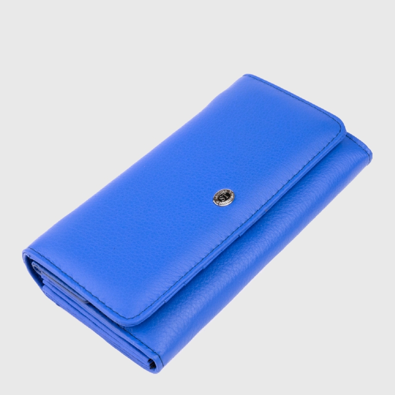 

Женский кошелек кожаный ST Leather Accessories 19285 Синий