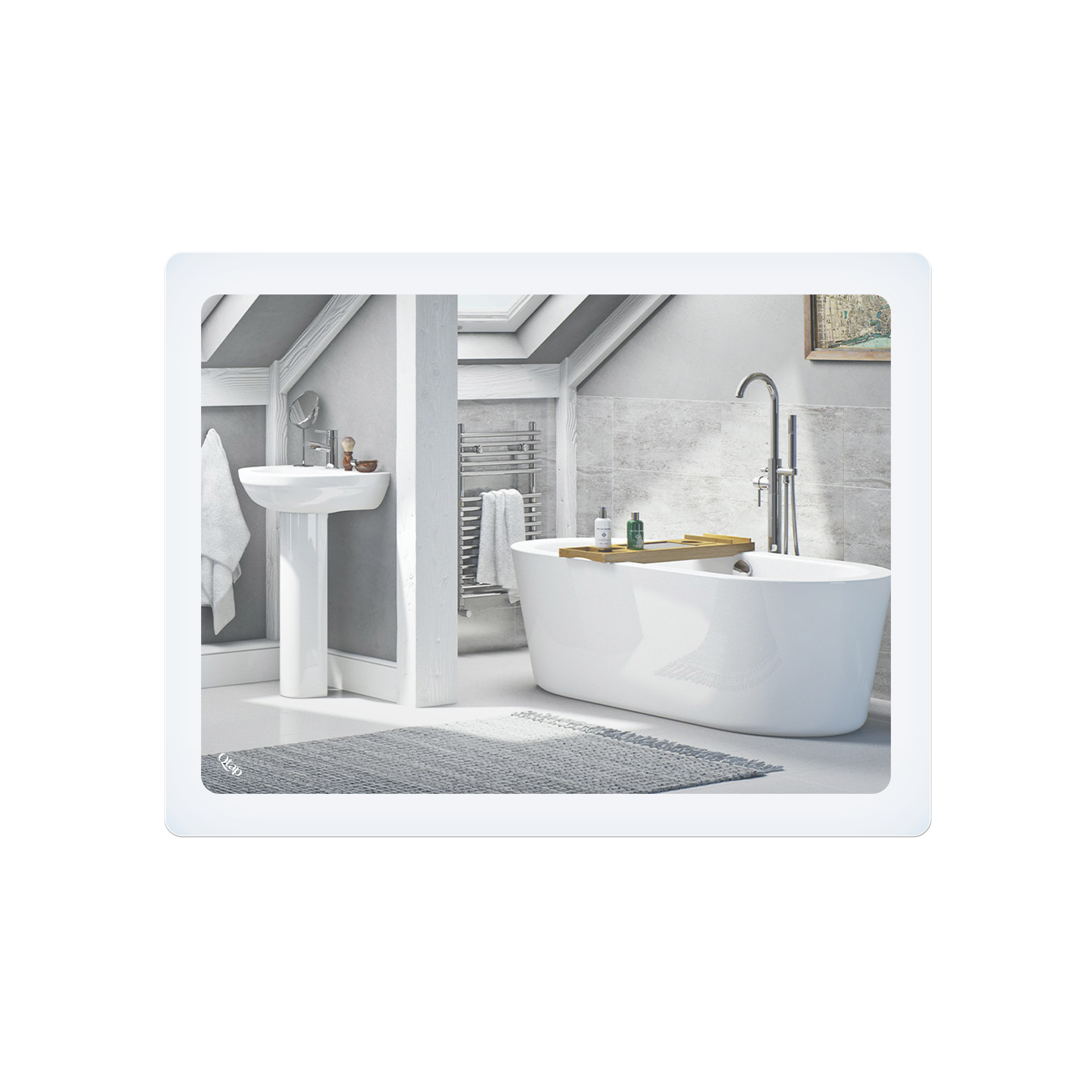 

Зеркало Qtap Aquarius 600х800 с LED-подсветкой, Reverse QT21786502W (SR204104)